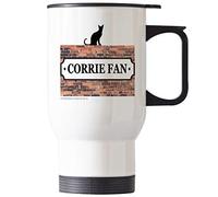 Coronation Street Funny Novelty Travel Thermal Cup Mug in White