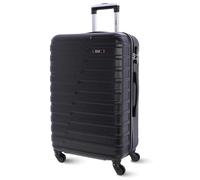 Coronel Tapioca Medium Suitcase 23 kg | Rigid Travel Suitcase with 4 Double Wheels 360º, Numeric Lock and Telescopic Handle | Waterproof Luggage for Airplane Travel, Black/White, Classic