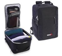 Coronel Tapioca - Travel Backpack Cabin Airplane 40 x 20 x 25 - Ryanair EasyJet Travel Bag - Unisex Waterproof Luggage - Ibarra, Black/White, 40x20x25 cm, Waterproof Unisex Carry-on Luggage
