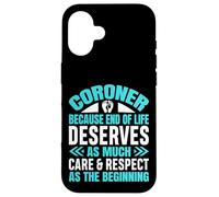 Coroner Forensic Scientist Autopsy Medical Examiner Coroner Case for iPhone 16