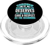 Coroner Forensic Scientist Autopsy Medical Examiner Coroner PopSockets PopGrip for MagSafe