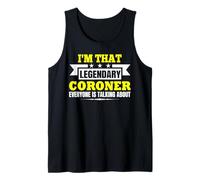 Coroner Forensic Scientist Autopsy Medical Examiner Coroner Tank Top