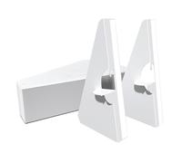 CoroRio 7 Inch Self Stick Cardboard Easel Backs, Picture Frame and Art Easel Stand, Use for Photos, Signs, Crafts, (Pack of 60, White)