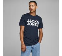 Corp Big Logo T-Shirt in Organic Cotton Navy Blue