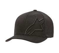 Alpinestars Men's Corp Shift 2 Flexfit Baseball Cap, Black, Small (Manufacturer Size:Small/Medium)