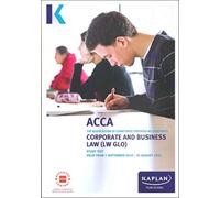 CORPORATE AND BUSINESS LAW (GLO) - STUDY TEXT