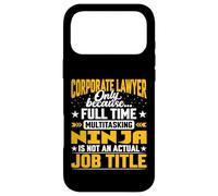 Corporate Lawyer Job Title - Business Solicitor Advocate Case for iPhone 17 Pro Max
