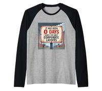 Corporate Layoffs - Fight The Oligarchy Raglan Baseball Tee