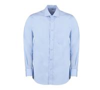 Corporate Non-Iron Long-Sleeved Formal Shirt Kustom Kit Light Blue 14.5 in