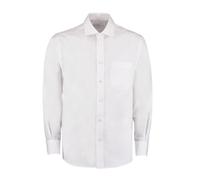 Corporate Non-Iron Long-Sleeved Formal Shirt Kustom Kit White 14.5 in