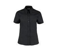 Corporate Oxford Short Sleeve Shirt Kustom Kit Black 22