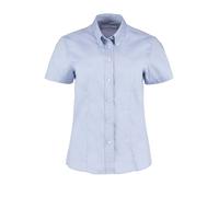 Corporate Oxford Short Sleeve Shirt Kustom Kit Light Blue 26