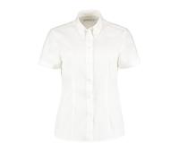 Corporate Oxford Short Sleeve Shirt Kustom Kit White 24