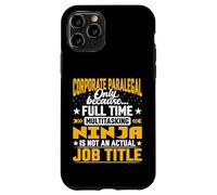 Corporate Paralegal Job Title Funny Corporate Law Assistant Case for iPhone 11 Pro