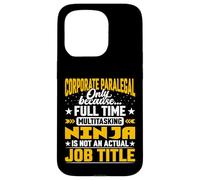Corporate Paralegal Job Title Funny Corporate Law Assistant Case for iPhone 15 Pro
