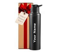 CORPORATE PORIUM Customised Water Bottles Stainless Steel Water Bottle 1 Litre Sipper Bottle for School, Office, Gym 1 Litre Water Bottle for Men Diwali item Leakproof (Customised Bottle)