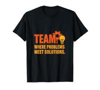 Corporate Team Spirit Where Problems Meet Solutions T-Shirt