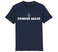Corporate Togs Drunken Sailor - Sailing Boating Yachting Crew Captain Skipper Nautical T-Shirt, Large Blue
