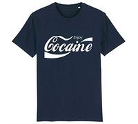 Corporate Togs Enjoy Cocaine Drug T-Shirt, Large, Navy Blue