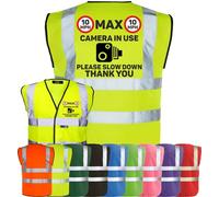 Corporate Togs Equine Hi-Vis 10mph Horse Equestrian Rider Safety Vest - Fastening, Health & Safety Compliant Waistcoat, Brace Hi-Vis Strips | Protective Safety Wear