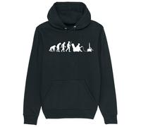 Corporate Togs Evolution Gamer Funny Hoodie - Geek Nerd Gift Idea, Printed Hoodie, Regular Fit, Pullover Style Hoodie| Unisex & Men’s Clothing Black