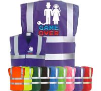 Corporate Togs High Visibility Vest - Funny T-Shirts for Men, Stag Do/Stag Night Hi Vis Vest, Printed T-Shirt, EN IS0 20471 Class 2 Compliance | Safety Waistcoat Purple
