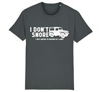 Corporate Togs I Don't Snore - I'm Driving My 4x4 Land Off Roader Rover T-Shirt, X-Large, Grey