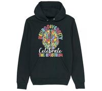 Corporate Togs Neurodiversity Celebrate the Spectrum Hoodie, Birthday Gift Idea, Unisex Autism Theme Hoodie, 80% Cotton 20% Polyester, Long Sleeves, ADHD Awareness Hoodie, S-XXL | Shirts & Tops Black