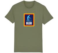 Corporate Togs OLDI Men's Funny T-Shirt - Round Neck Printed Shirt - 100% Cotton Tee - Humorous Birthday Gifts | Unisex Apparels Olive Green