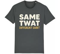 Corporate Togs Same Tw*t Different Shirt Funny T-Shirt - Rude Gift Idea, Regular Fit T-Shirt, Short Sleeve, 100% Cotton, Round Neck T-Shirt, S-2XL | for Men & Women Gray