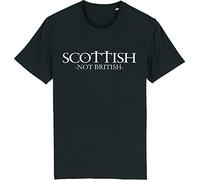 Corporate Togs Scottish Not British T-Shirt - Scotland Independence SNP Sturgeon IndyRef2 Yes, X-Large, Black