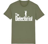 Corporate Togs The Detectorist Metal Detecting Detector Treasure Hunter T-Shirt, Medium, Olive Green