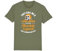 Corporate Togs They Call Me A Lorry Driver Funny T-Shirt - Trucker HGV Truck Driving, Gift Idea, 100% Cotton Tee, Regular Fit, Short Sleeve, Round Neck T-Shirt | Unisex & Men’s Clothing Olive Green