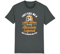 Corporate Togs They Call Me A Lorry Driver Funny T-Shirt - Trucker HGV Truck Driving, Gift Idea, 100% Cotton Tee, Regular Fit, Short Sleeve, Round Neck T-Shirt | Unisex & Men’s Clothing Gray