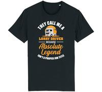 Corporate Togs They Call Me A Lorry Driver Funny T-Shirt - Trucker HGV Truck Driving, Gift Idea, 100% Cotton Tee, Regular Fit, Short Sleeve, Round Neck T-Shirt | Unisex & Men’s Clothing Black