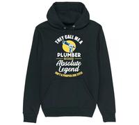 Corporate Togs They Call Me A Plumber Hoodie [Small to XX-Large] - Quirky Message, Absolute Legend Hoodie with Unisex Design, Casual Wear with Plumbing Novelty Joke | Novelty Clothing Black