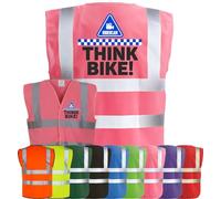Corporate Togs THINK BIKE RIDERCAM Safety Waistcoat - MOTORBIKE BIKER High Visibility Safety Vest, Fastening and Fully EN471 | Personal Protective Equipment