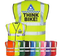 Corporate Togs THINK BIKE RIDERCAM Safety Waistcoat - MOTORBIKE BIKER High Visibility Safety Vest, Fastening and Fully EN471 | Personal Protective Equipment