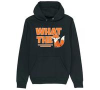 Corporate Togs What the Fox Hoodie, Funny Joke Pun Sweatshirt, 80% Cotton 20% Polyester, Long Sleeves, Printed Graphic Pullover, S-XXL | Hoodies & Sweatshirts Black