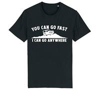 Corporate Togs You Can Go Fast - I Can Go Anywhere 4x4 Land Off Roader Rover Driver 4x4 T-Shirt, Medium, Black