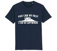 Corporate Togs You Can Go Fast - I Can Go Anywhere 4x4 Land Off Roader Rover Driver 4x4 T-Shirt, Medium, Navy Blue