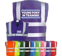 Corporate Togs YOUNG PONY IN TRAINING Equine Hi-Vis Vest - Equestrian Horse Safety Vest Tabard, Fastening, Health & Safety Compliant | Safety Apparel