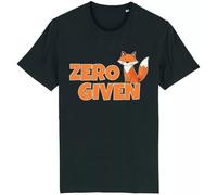 Corporate Togs Zero Fox Given T-Shirt, Funny Rude Joke Short Sleeves T-Shirt, Round Neck Tee Pun Gift Idea for Dad or Him, 100% Cotton T-Shirt | Apparel for Men & Women Black
