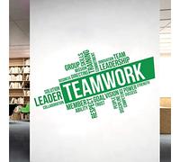 Corporate Wall Art Sticker - Teamwork, Leadership, Training, Skills Goal, Respect... - Company Office, Conference Room [XLarge] [Cactus]