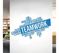 Corporate Wall Art Sticker - Teamwork, Leadership, Training, Skills Goal, Respect... - Company Office, Conference Room [XXLarge] [Ocean]