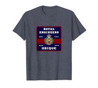 Corps of Royal Engineers Regiment Items T-Shirt, Men, Heather Blue, 4X-Large