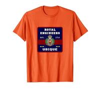 Corps of Royal Engineers Regiment Items T-Shirt, Men, Orange, XX-Large