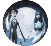 Corpse Bride - Emily And Victor Holding Hands - 1.25 Inch Round Button, Stainless Steel, no gemstone