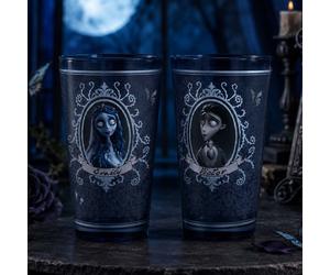 Corpse Bride Emily & Victor Glasses Set of 2