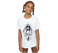 Corpse Bride Girl's Sketched Bride Cotton T-Shirt in White | Size: 3-4 Years Corpse Bride White 3-4 Years